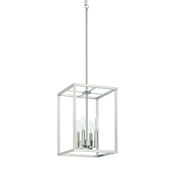 Craftmade Signature Foyer 4 Light 10" Wide Taper Candle Pendant Brushed Polished Nickel