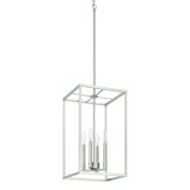 Craftmade Signature Foyer 4 Light 12" Wide Taper Candle Pendant Brushed Polished Nickel