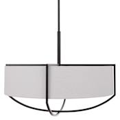 Craftmade Banks 6 Light 25" Wide Pendant Flat Black