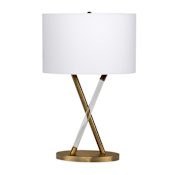 Craftmade 25" Tall Accent Table Lamp Natural Brass
