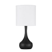 Craftmade Pallo 17" Tall Vase Table Lamp Flat Black