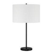 Craftmade Jones 27" Tall Buffet Table Lamp Flat Black