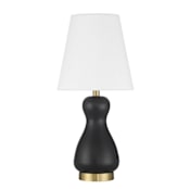Craftmade Gloria 18" Tall Vase Table Lamp Flat Black