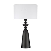 Craftmade Travis 28" Tall Buffet Table Lamp Dark Wood