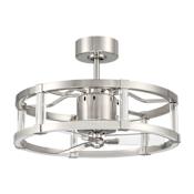 Craftmade Alexis 18" Wide LED 3 Blade Smart Fandelier Brushed Polished Nickel