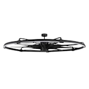 Craftmade Axel 7 Light 72" Wide LED 9 Blade Fandelier Flat Black