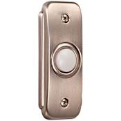 Craftmade Stepped Rectangle Pushbutton from the Builder Surface Mount Collection Pewter