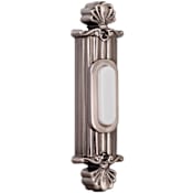 Craftmade Surface Mount Ornate Pushbutton from the Designer Surface Collection Antique Pewter