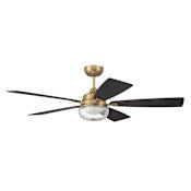 Craftmade Chandler 52" 5 Blade Indoor LED Ceiling Fan Satin Brass