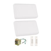 Craftmade Builder Chime Doorbell and Chime Kit with White Buttons and (2) Chimes White