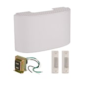 Craftmade Builder Chime Doorbell and 8.25" Chime Kit with White Buttons White