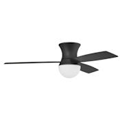 Craftmade Daybreak 52" 3 Blade Indoor Smart LED Ceiling Fan Flat Black
