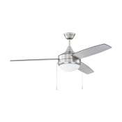 Craftmade Phaze 3 52" 3 Blade Indoor LED Ceiling Fan Brushed Polished Nickel / Greywood