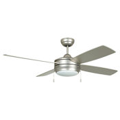 Craftmade Laval 52" 4 Blade Indoor LED Ceiling Fan Brushed Satin Nickel