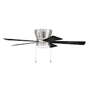 Craftmade Merit 52" 5 Blade Indoor LED Ceiling Fan Brushed Polished Nickel