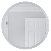 Craftmade LED Lighted Mirror 28" Diameter Circular Flat Accent Mirror White