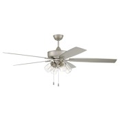 Craftmade Outdoor Super Pro 60" 5 Blade Indoor / Outdoor LED Ceiling Fan Painted Nickel