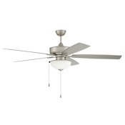 Craftmade Outdoor Super Pro 211 60" 5 Blade Indoor / Outdoor LED Ceiling Fan Painted Nickel