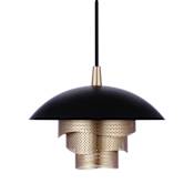 Craftmade Sculptural Statement Pendants 19" Wide LED Pendant Flat Black / Matte Gold
