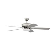 Craftmade Pro Plus 52" 5 Blade Indoor LED Ceiling Fan Brushed Satin Nickel / Greywood