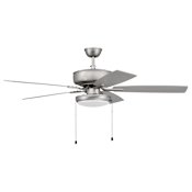 Craftmade Pro Plus 52" 5 Blade Indoor LED Ceiling Fan Brushed Nickel / Greywood