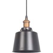 Craftmade 7" Wide Mini Pendant Matte Black / Patina Aged Brass