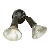 Craftmade Double Light 4-3/8" Wide Outdoor Flood Light Black