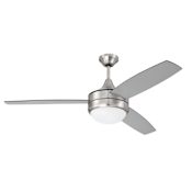 Craftmade Phaze II 52" 3 Blade Indoor LED Ceiling Fan Brushed Polished Nickel
