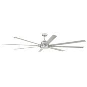 Craftmade Rush 84" 8 Blade Indoor / Outdoor Smart LED Ceiling Fan Painted Nickel