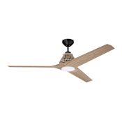 Craftmade Sea Scape 56" 3 Blade Indoor / Outdoor LED Ceiling Fan Flat Black