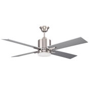 Craftmade Teana 52" 4 Blade Indoor LED Ceiling Fan Brushed Polished Nickel