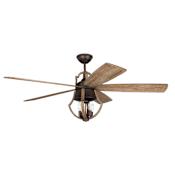 Craftmade Winton 56" 5 Blade Indoor LED Ceiling Fan Weathered Pine