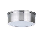 Craftmade Fenn 9" Wide LED Flush Mount Drum Ceiling Fixture Brushed Polished Nickel