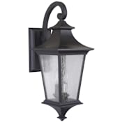 Craftmade Argent II 2 Light 21" Tall Outdoor Wall Sconce Midnight