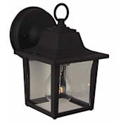 Craftmade Coach Lights 8" Tall Outdoor Wall Sconce Matte Black