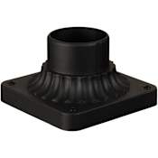 Craftmade 5.88" Wide Square Post / Pier Mount Matte Black