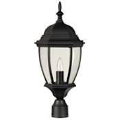 Craftmade Bent Glass 21" Tall Post Light Matte Black