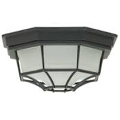Craftmade Bulkheads 9" Wide Flush Mount Drum Outdoor Outdoor Ceiling Fixture Matte Black