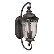 Craftmade Frances 3 Light 29" Tall Outdoor Wall Sconce Oiled Bronze