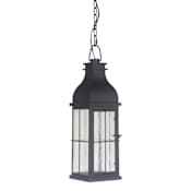 Craftmade Vincent 7" Wide LED Outdoor Mini Pendant Midnight