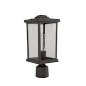 Craftmade Resilience Lanterns 15" Tall Post Light Bronze