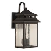 Craftmade Crossbend 3 Light 20" Tall Outdoor Wall Sconce Dark Bronze Gilded