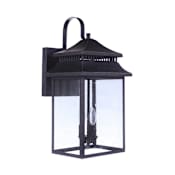 Craftmade Crossbend 3 Light 21" Tall Outdoor Wall Sconce Dark Bronze Gilded