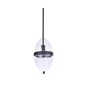 Craftmade Sivo 7" Wide Mini Pendant Midnight