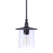 Craftmade Canon 8" Wide Mini Pendant Midnight