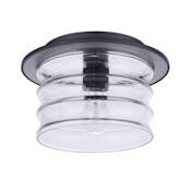 Craftmade Canon 12" Wide Flush Mount Outdoor Outdoor Ceiling Fixture Midnight