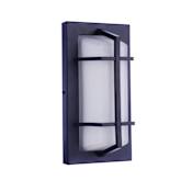 Craftmade Bulkhead Rectangular 5" Wide Flush Mount Outdoor Outdoor Ceiling Fixture / Converts to Wall Sconce Textured Black