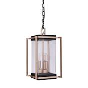 Craftmade Metalwork 3 Light 9" Wide Outdoor Mini Pendant Midnight / Satin Brass