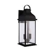 Craftmade Bent Tree 2 Light 20" Tall Outdoor Wall Sconce Midnight