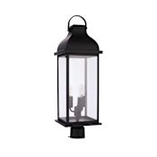 Craftmade Bent Tree 3 Light 26" Tall Post Light Midnight